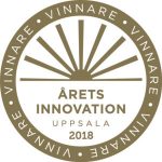 Winner badge for Årets Innovation Uppsala 2018